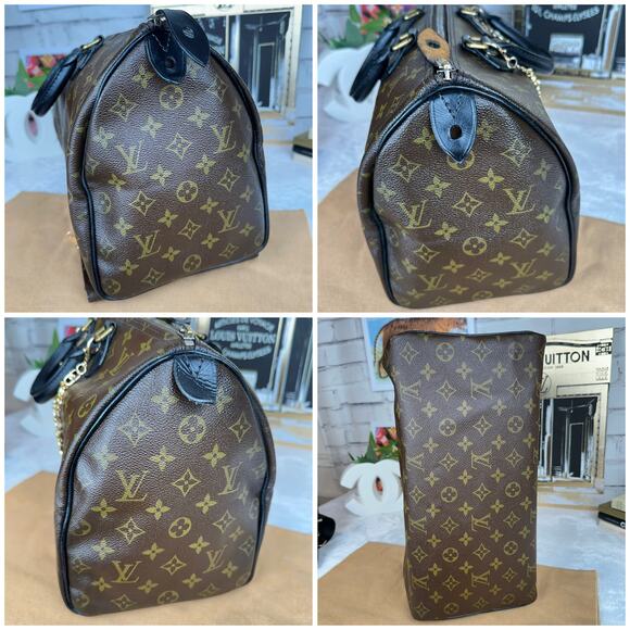 Louis Vuitton Speedy 35 Vintage Custom dyed leather CUTE - Picture 4 of 16
